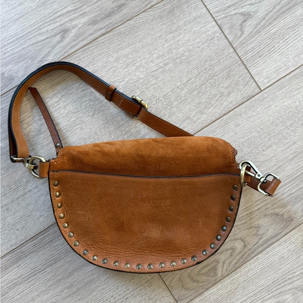 Sundance Leather Sling/Belt Bag Made In Italy leather suede - Picture 5 of 6